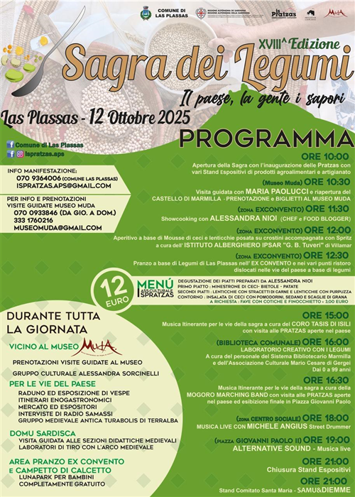 XVIII Sagra dei Legumi - Pubblicato il programma della Sagra 2025