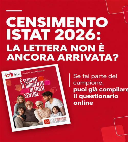 Censimento ISTAT 2026, In ritardo la consegna delle lettere